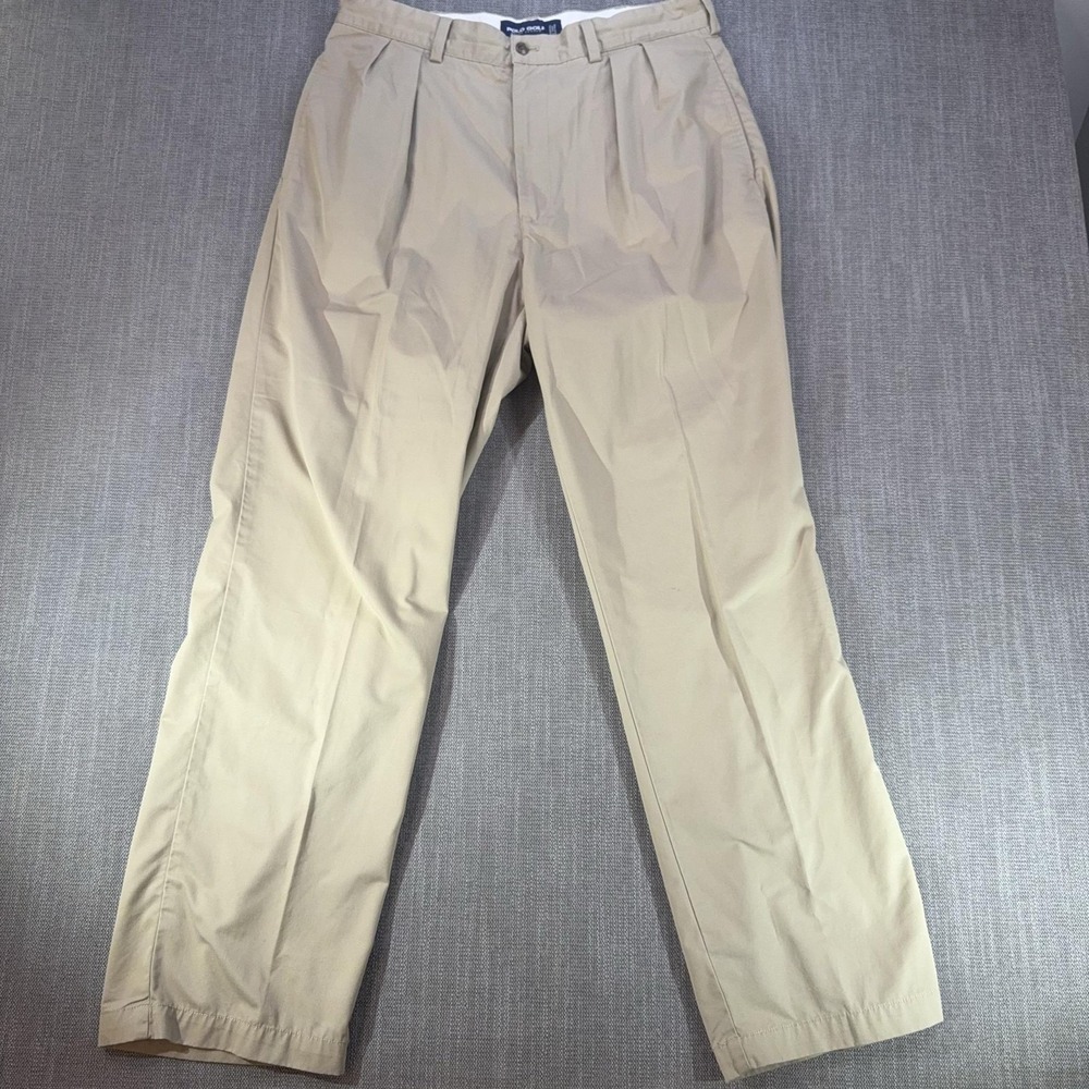 Polo Golf Ralph Lauren Pants Mens 34x31 Beige Classic Pleated Straight Golf